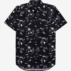 Disney The Nightmare Before Christmas Scenic Woven Button-Up